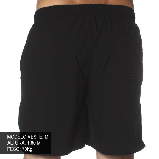 Bermuda Shorts Rock City Logo Preto/Cinza