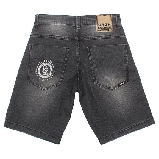 Bermuda Urgh Jeans Infantil Preto