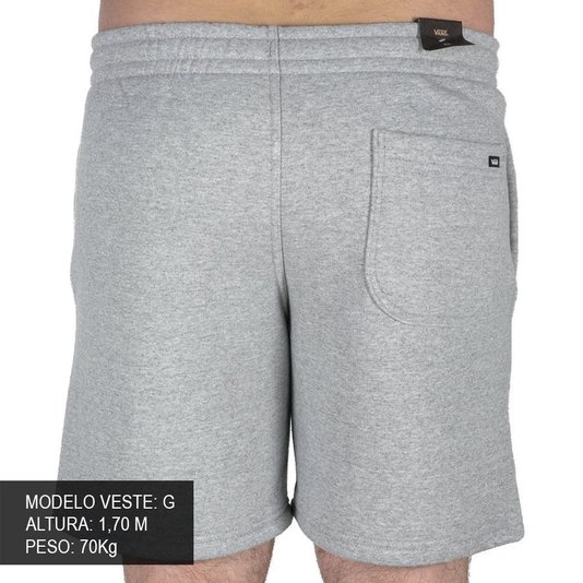Bermuda Vans Core Basic Fleece Cinza Mescla