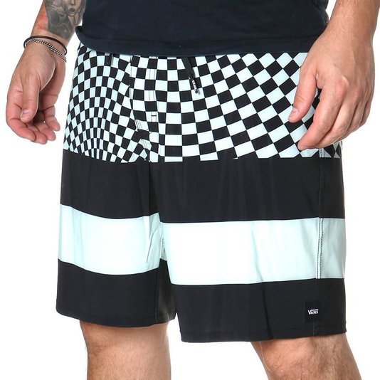 Bermuda Vans Era Ckecker Preto/Verde 