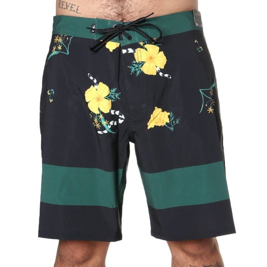 Bermuda Vans Pine Needle Banho Preto/Verde