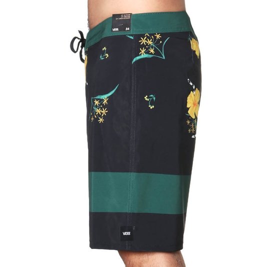 Bermuda Vans Pine Needle Banho Preto/Verde
