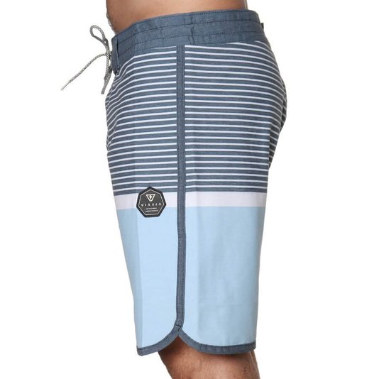 Bermuda Vissla Worlds Best Banho Azul/Cinza