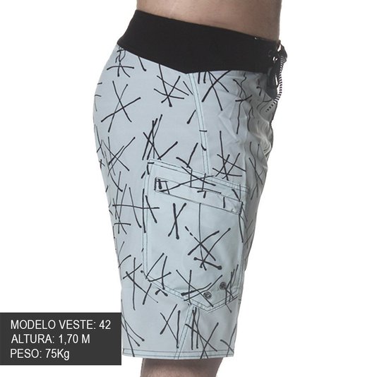 Bermuda Volcom Crossed Up Azul