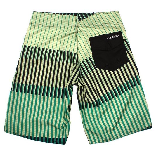 Bermuda Volcom Volcastripe Infantil Verde