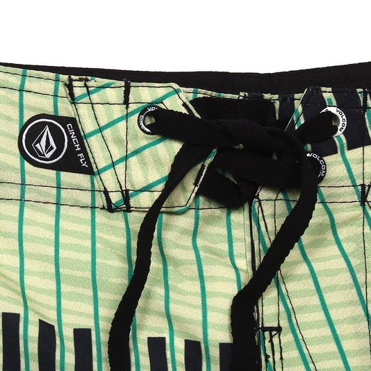 Bermuda Volcom Volcastripe Infantil Verde