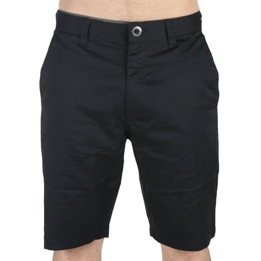 Bermuda Volcom Walk Frckn Mdn Strch Imp  Preto