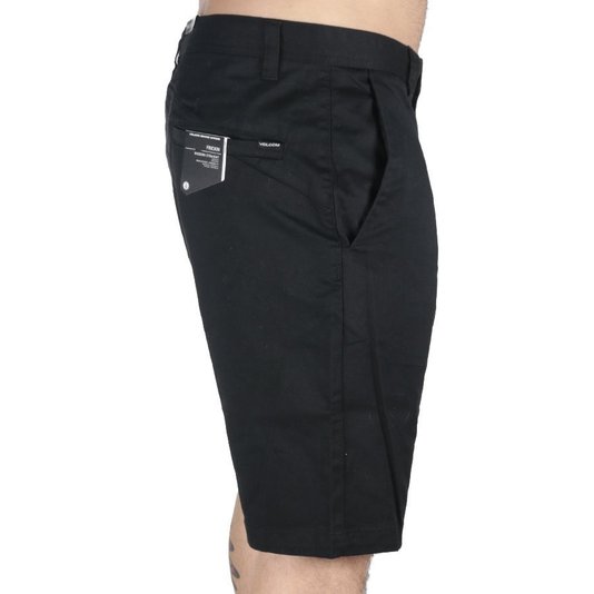 Bermuda Volcom Walk Frckn Mdn Strch Imp  Preto