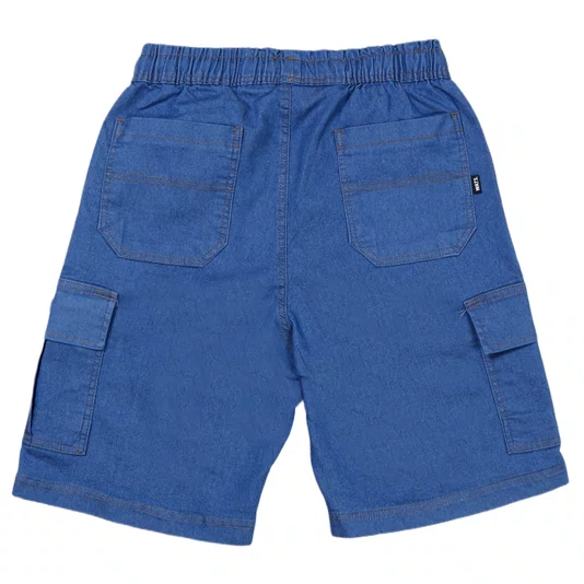 Bermuda Wats Jeans Cargo Azul