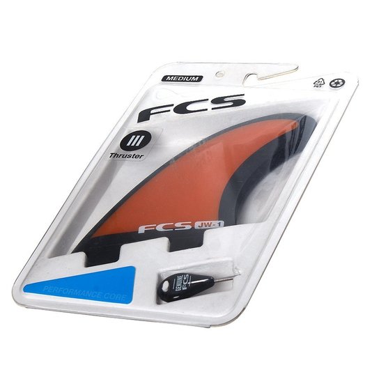 Quilha FCS Performance Glass JW-1 Laranja/Preto