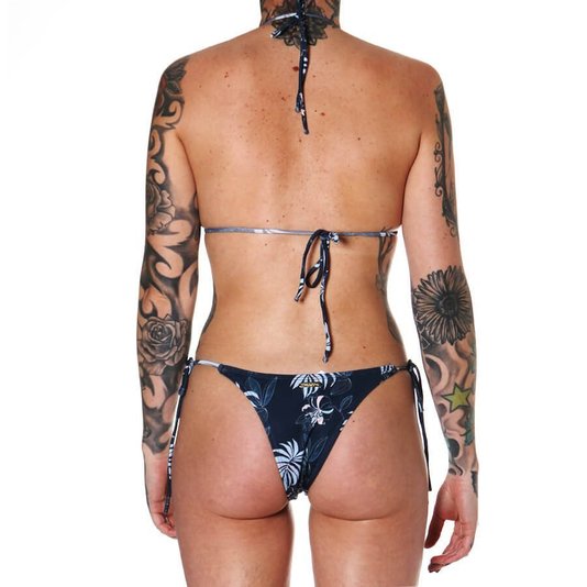 Biquini Hang Loose Triquini + Shorts Azul Marinho/Floral