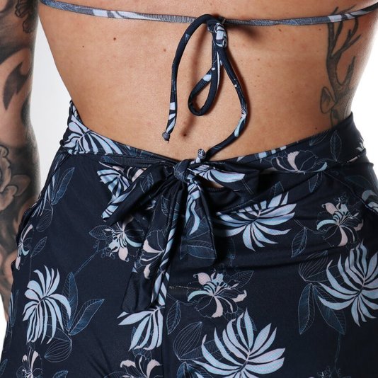 Biquini Hang Loose Triquini + Shorts Azul Marinho/Floral