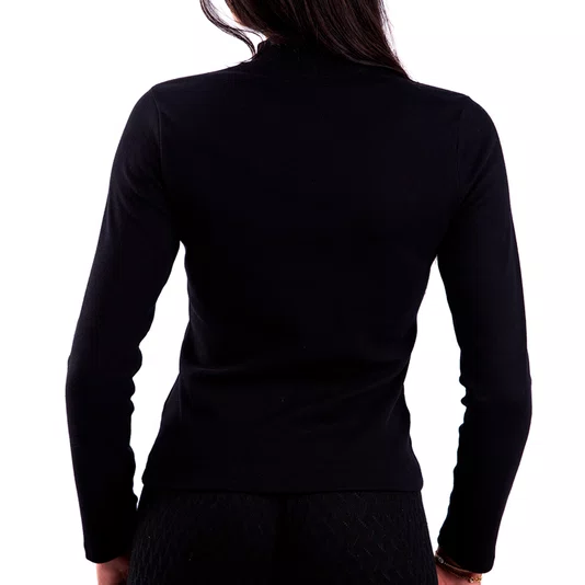 Blusa Child M/L Feminina Label Preto