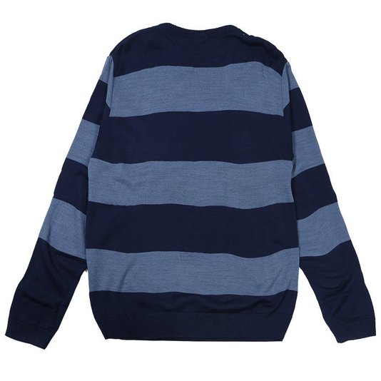 Blusa Hurley Stripes Tricot Listrado Azul