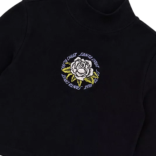 Blusa Santa Cruz M/L Feminina Ringed Arrangement Preto
