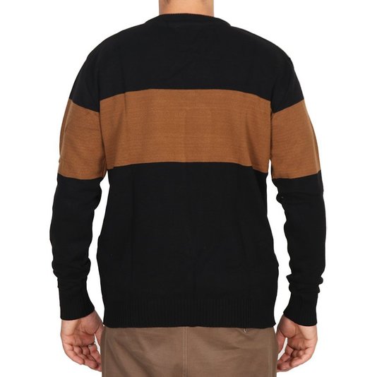 Blusa Vissla Horizon Tricot Preto/Marrom