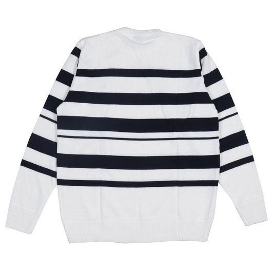 Blusa Volcom Tricot Sumpter Listrado Branco/Azul