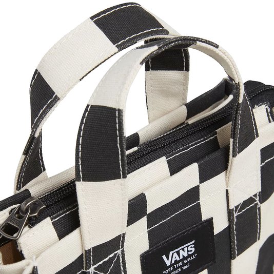 Bolsa Vans Lil Pergs Tote Bag Checkerboard Bege/Preto