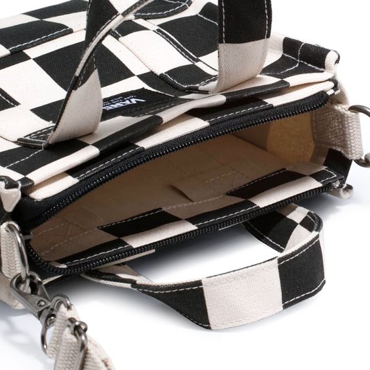 Bolsa Vans Lil Pergs Tote Bag Checkerboard Bege/Preto