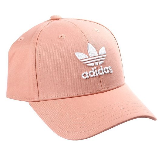 Boné Adidas Logo Trefoil Baseball Classic Salmão