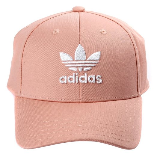 Boné Adidas Logo Trefoil Baseball Classic Salmão