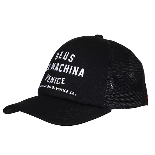 Boné Deus Ex Machina Trucker Venice Address Preto