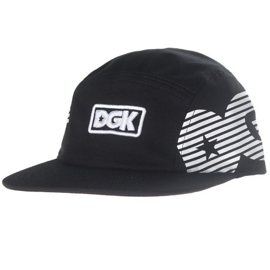 Boné DGK Fivepanel Capital Camper Preto