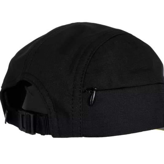 Boné Diamond Brilliant Rubber Applique 5 Panel Preto/Amarelo