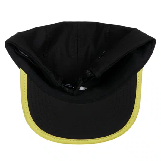 Boné Diamond Brilliant Rubber Applique 5 Panel Preto/Amarelo