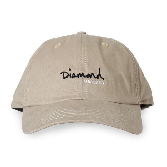 Boné Diamond Og Script Dad Hat Bege