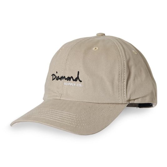 Boné Diamond Og Script Dad Hat Bege