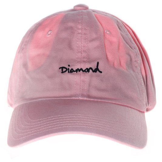 Boné Diamond Og Script Dad Hat Rosa Claro