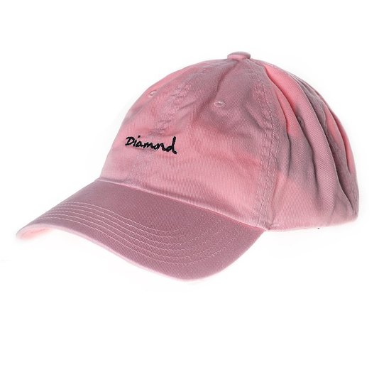 Boné Diamond Og Script Dad Hat Rosa Claro