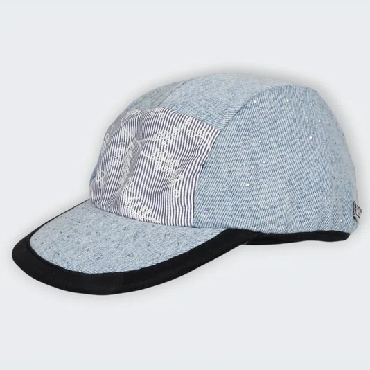 Boné Duck Artfacts Dupla Face Pedras Jeans Claro