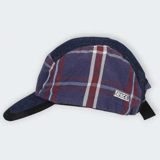 Boné Duck Artfacts Dupla Face Registro Jeans/Xadrez