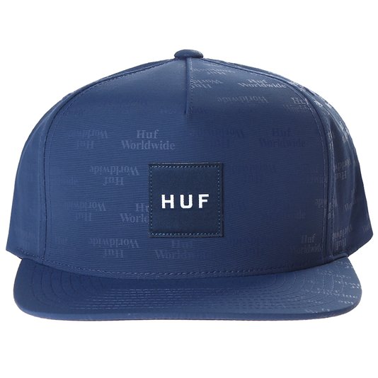 Boné HUF Box Logo Jacquard Azul Marinho