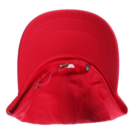 Boné HUF OG Logo Aba Curva Visor Vermelho