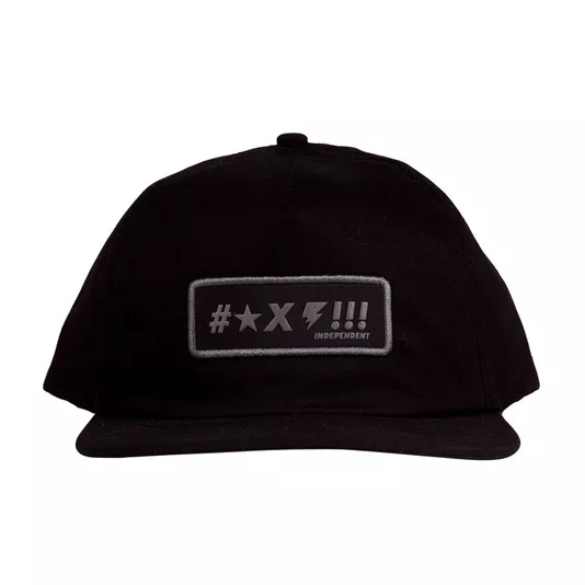 Boné Independent Desconstruido Exclamation Preto