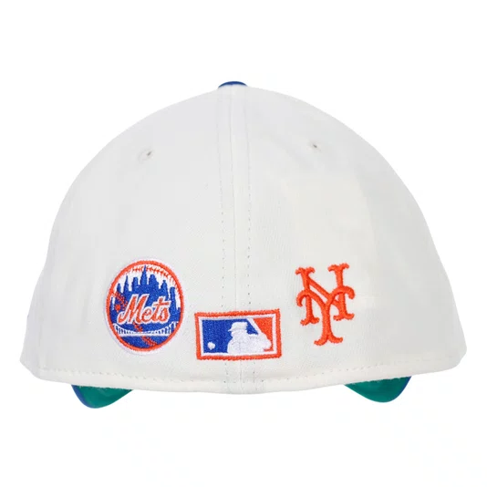 Boné New Era 39thirty A-Frame New York Mets Mlb Azul/Branco