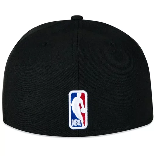 Boné New Era 59fifty Aba Reta Nba Brooklyn Nets Preto