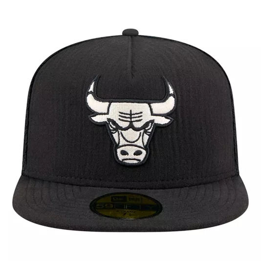 Boné New Era 59fifty Fitted A-Frame Chicago Bulls Preto