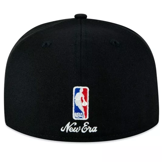 Boné New Era 59fifty Fitted Logo History Chicago Bulls Nba Preto