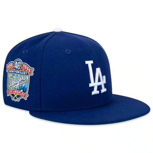 Boné New Era 59fifty Fitted Mlb Los Angeles Dodgers Fanpage Azul