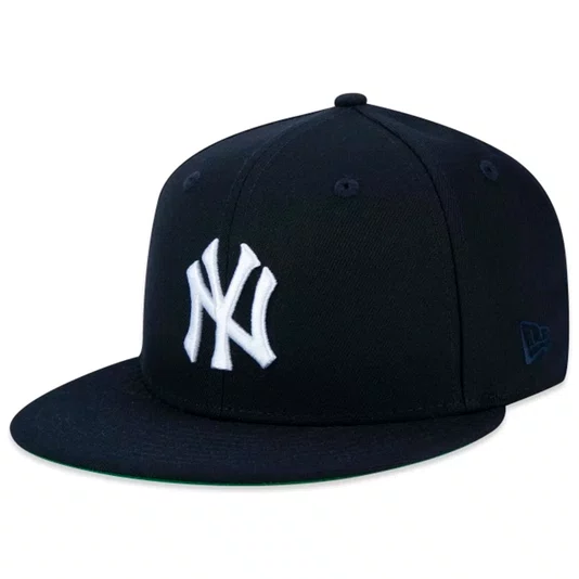 Boné New Era 59fifty Fitted Mlb New York Yankees Fanpage Azul Marinho
