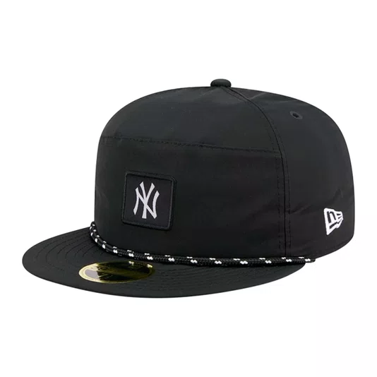 Boné New Era 59fifty Fitted Split Panel New York Yankees Preto
