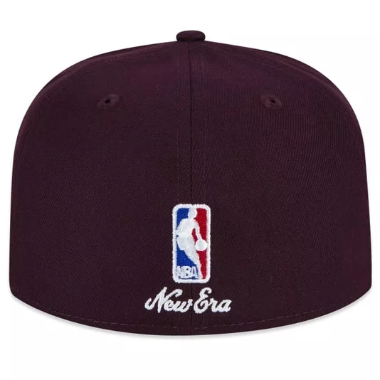 Boné New Era 59fifty Los Angeles Lakers Logo History Nba Vermelho Escuro