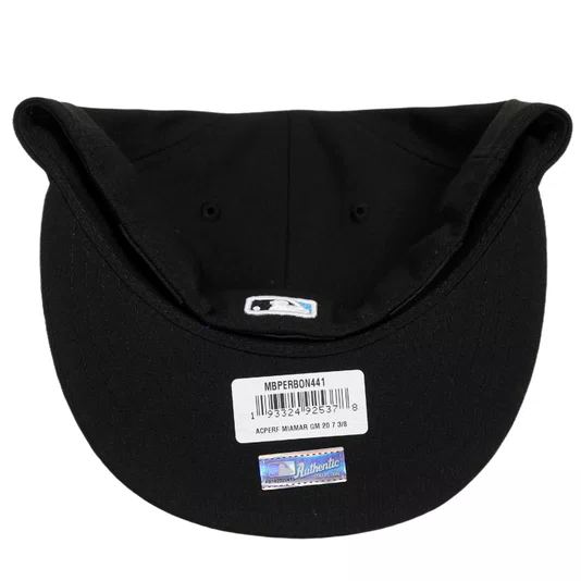 Boné New Era 59Fifty Miami Marlins Mlb Preto