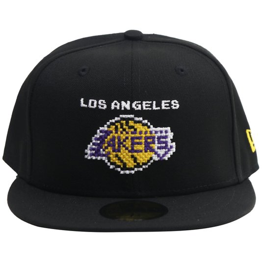 Boné New Era 59fifty Nba Los Angeles Lakers Tecnologic Preto