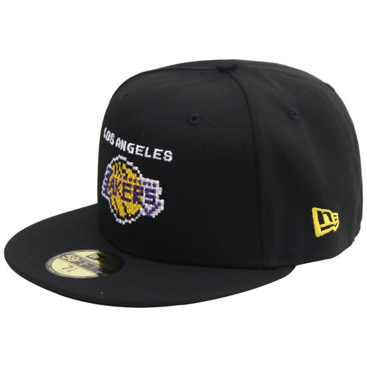 Boné New Era 59fifty Nba Los Angeles Lakers Tecnologic Preto