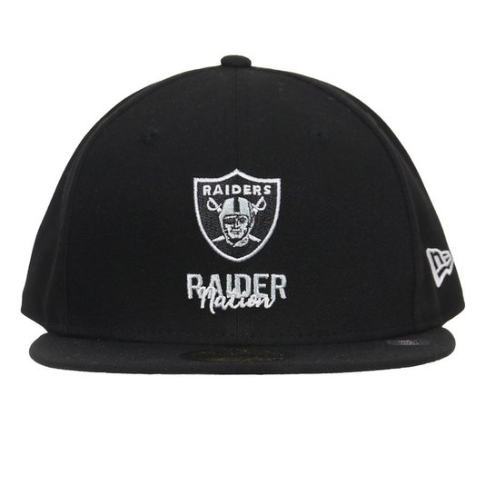 Boné New Era 59fifty Nfl Las Vegas Raiders Back To School Preto